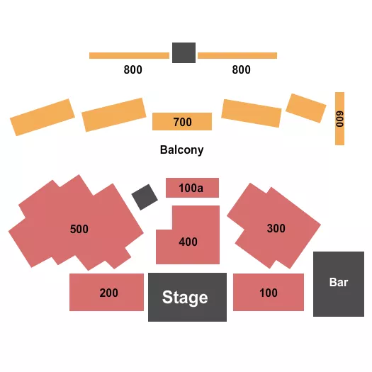 seating chart for Musikfest Cafe - Endstage 7 - eventticketscenter.com