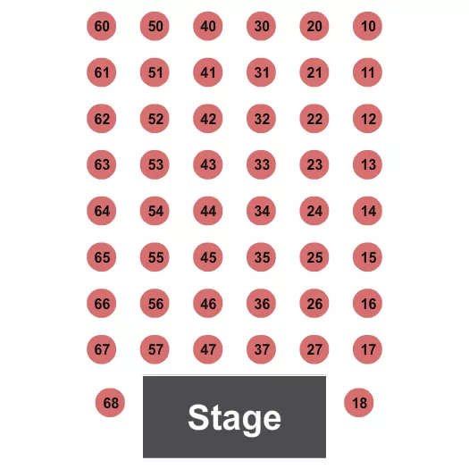 seating chart for Myron's at The Smith Center - Tables - eventticketscenter.com