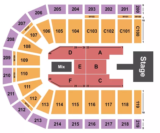 seating chart for NOW Arena - Shreya Ghoshal - eventticketscenter.com