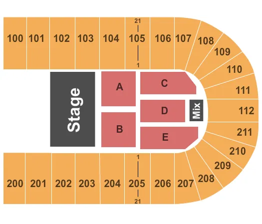 seating chart for NRG Arena - Gabriel Iglesias - eventticketscenter.com