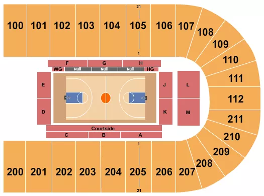 seating chart for NRG Arena - Basketball - Globetrotters - eventticketscenter.com