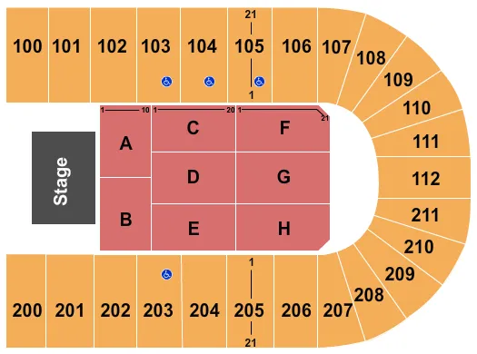 seating chart for NRG Arena - Junoon - eventticketscenter.com