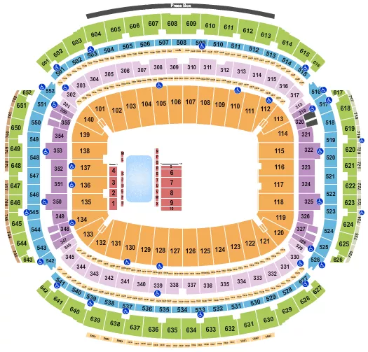 seating chart for NRG Stadium - Ringling Bros - eventticketscenter.com