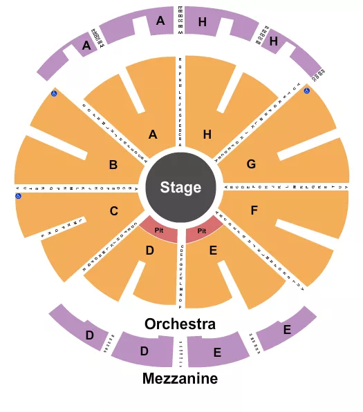 seating chart for NYCB Theatre at Westbury - Center Stage Reserved - eventticketscenter.com