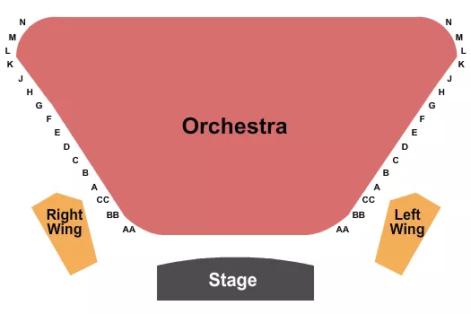 seating chart for Nampa Civic Center - End Stage 2 - eventticketscenter.com