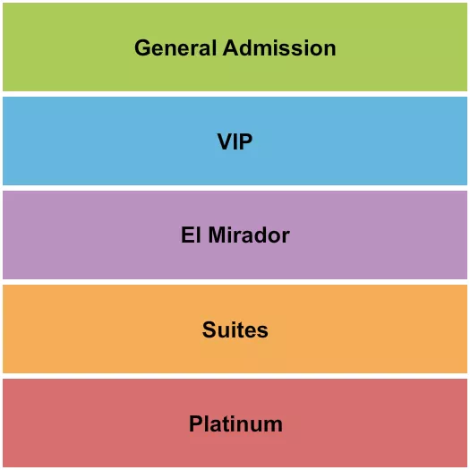 seating chart for Napa Valley Expo - La Onda - eventticketscenter.com