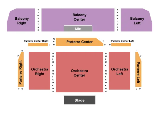 seating chart for Nashua Center for the Arts - End Stage - eventticketscenter.com