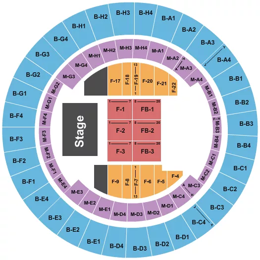 seating chart for Nashville Municipal Auditorium - Kehlani - eventticketscenter.com