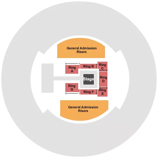 seating chart for Nashville Municipal Auditorium - Team Boxing - eventticketscenter.com