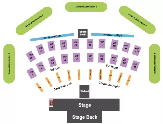 seating chart for Nashville North USA - WI - GA & VIP Tables - eventticketscenter.com