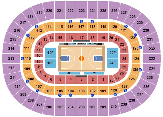 seating chart for Nassau Veterans Memorial Coliseum - Harlem Globetrotters - eventticketscenter.com