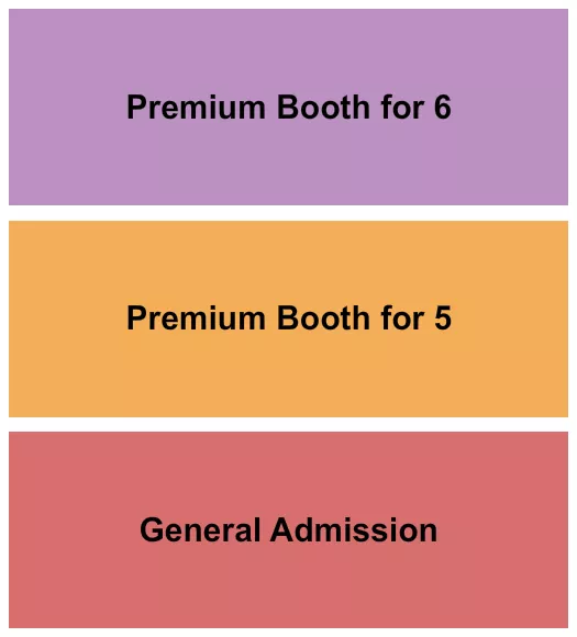 seating chart for Nate Jackson's Super Funny Comedy Club - GA & Booth5/6 - eventticketscenter.com