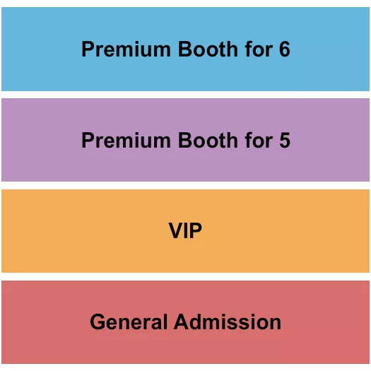 seating chart for Nate Jackson's Super Funny Comedy Club - GA/VIP & Booth 5/6 - eventticketscenter.com