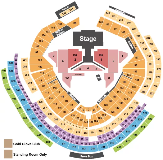 seating chart for Nationals Park - Stray Kids - eventticketscenter.com