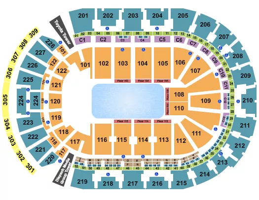 seating chart for Nationwide Arena - Disney On Ice - eventticketscenter.com