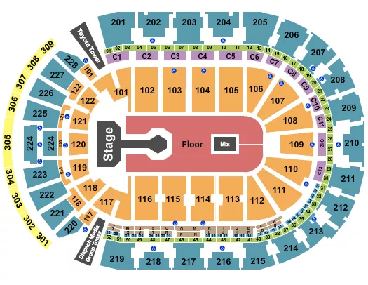 seating chart for Nationwide Arena - Don Toliver - eventticketscenter.com