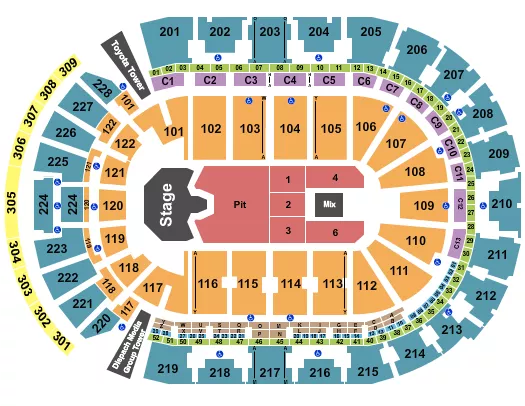 seating chart for Nationwide Arena - Ghost - eventticketscenter.com