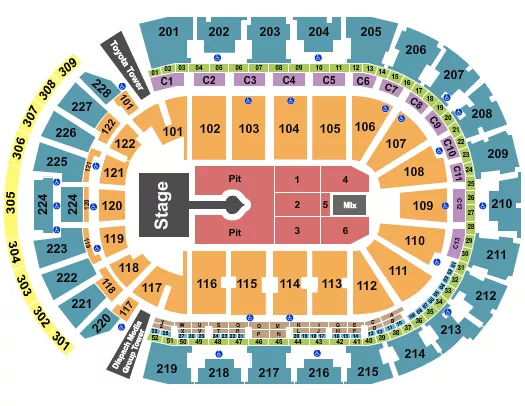 seating chart for Nationwide Arena - Sabrina Carpenter - eventticketscenter.com