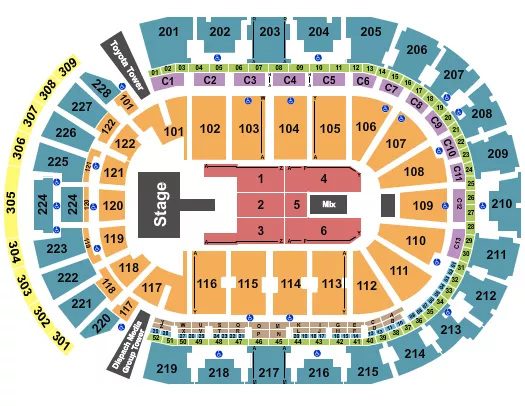 seating chart for Nationwide Arena - Shreya Ghoshal - eventticketscenter.com