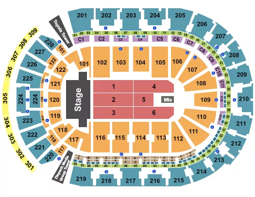 seating chart for Nationwide Arena - TSO - eventticketscenter.com