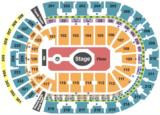 seating chart for Nationwide Arena - Tame Impala - eventticketscenter.com