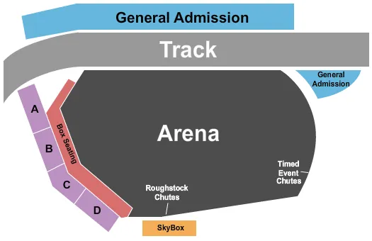 seating chart for Nebraska's Big Rodeo - Rodeo - eventticketscenter.com