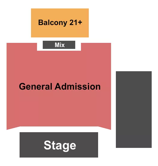 seating chart for Neighborhood Theatre - End Stage GA Floor 2 - eventticketscenter.com