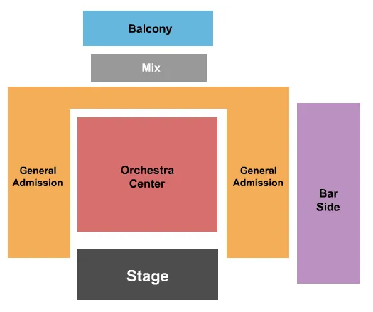 seating chart for Neighborhood Theatre - Endstage 2 - eventticketscenter.com