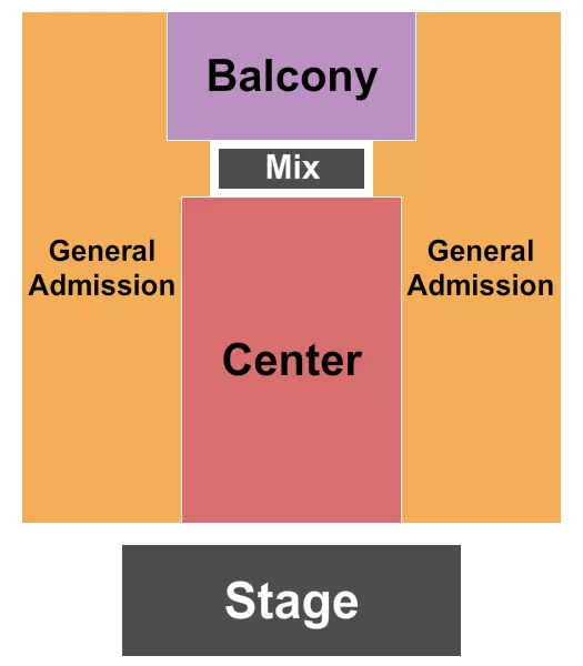 seating chart for Neighborhood Theatre - Endstage RSV/GA Sides - eventticketscenter.com