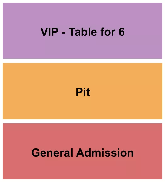 seating chart for Neon Cactus - GA/PIT/VIP Table - eventticketscenter.com