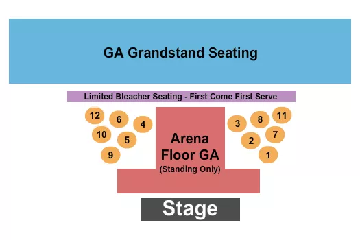 seating chart for Nevada County Fairgrounds - Concert - eventticketscenter.com