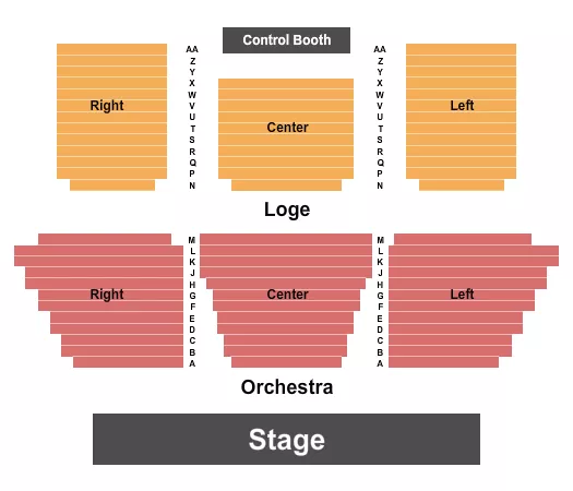 seating chart for New Berlin West Performing Arts Center - Endstage - eventticketscenter.com