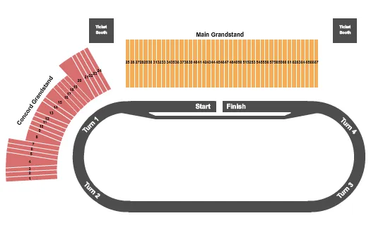seating chart for New Hampshire Motor Speedway - Race 2 - eventticketscenter.com