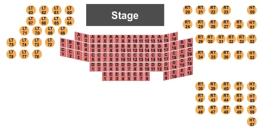 seating chart for New Hope Winery - Endstage Tables 3 - eventticketscenter.com