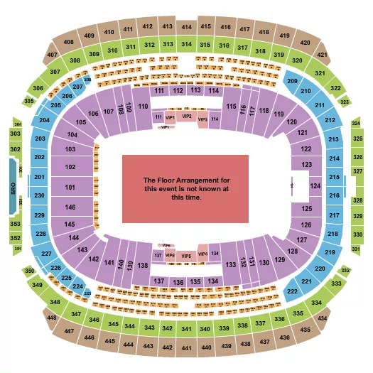 seating chart for New Nissan Stadium - Generic Floor - eventticketscenter.com