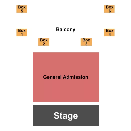 seating chart for Newport Music Hall - GA/Boxes - eventticketscenter.com