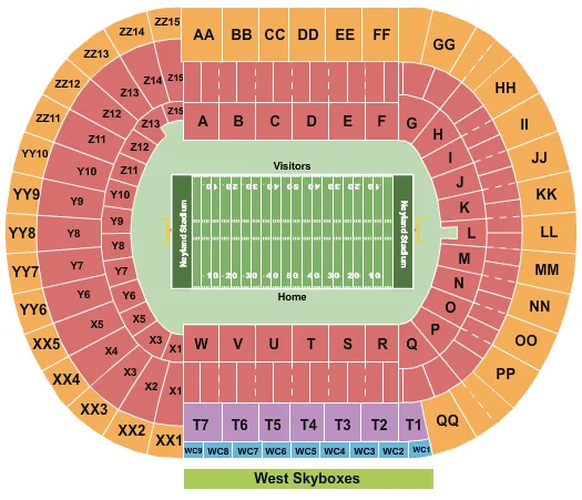 seating chart for Neyland Stadium - Football - eventticketscenter.com