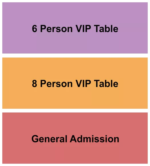 seating chart for Night We Met - GA/VIP Table of 8/6 - eventticketscenter.com