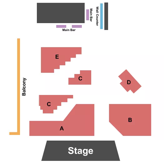 seating chart for Nile Theater - CA - Endstage 2 - eventticketscenter.com