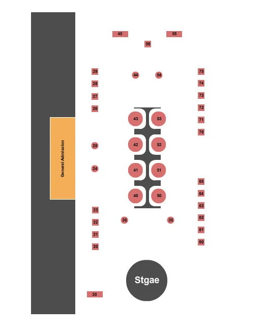 seating chart for NoMad Las Vegas - Brian Newman After Dark - eventticketscenter.com