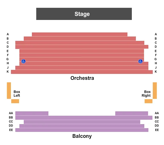 seating chart for Palos Verdes Performing Arts - Norris Theatre - Endstage - eventticketscenter.com