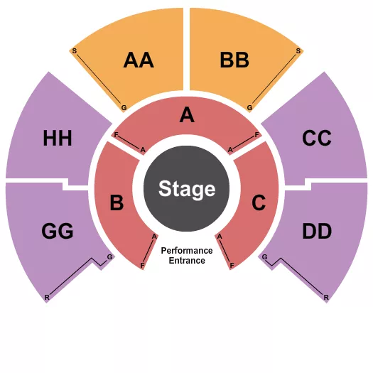 seating chart for North Point Mall - Circus Vazquez - eventticketscenter.com
