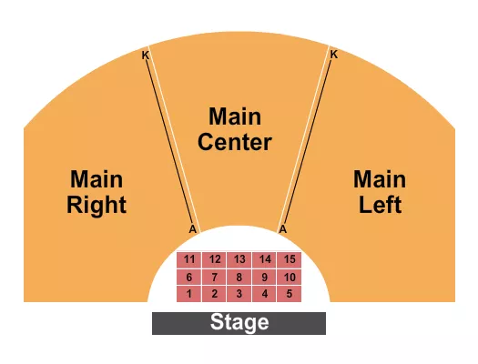 seating chart for North Theatre At North Shore Center For The Performing Arts - Endstage Tables - eventticketscenter.com