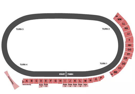seating chart for North Wilkesboro Speedway - Racing 2 - eventticketscenter.com