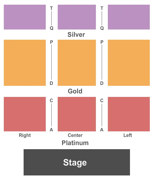 seating chart for Northern Lights Casino - Endstage - eventticketscenter.com