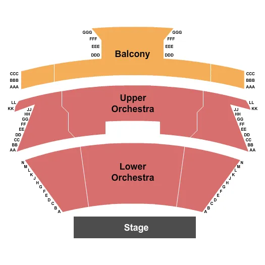 seating chart for Heindl Center for the Performing Arts Center - Endstage - eventticketscenter.com