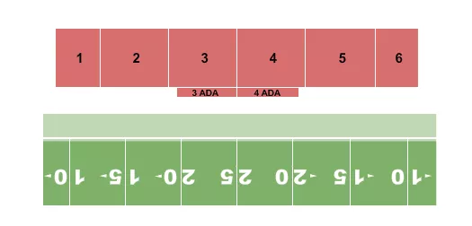 seating chart for Norton High School Stadium - DCI - eventticketscenter.com