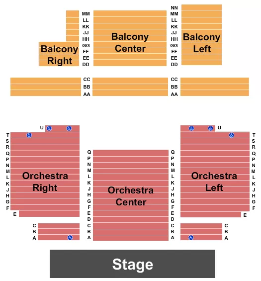 seating chart for Norwood Theatre - End Stage - eventticketscenter.com