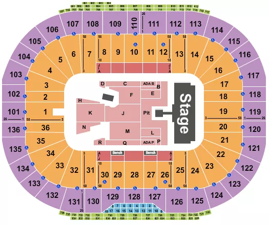 seating chart for Notre Dame Stadium - AC/DC - eventticketscenter.com