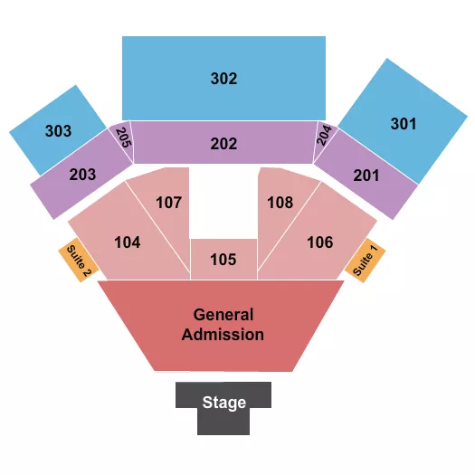 seating chart for Nugget Event Center At Nugget Casino Resort - Endstage GA - eventticketscenter.com